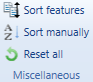1. Sort features