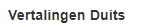 1. Vertalingen