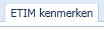 1. ETIM kenmerken tab