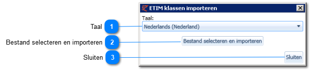 ETIM klassen importeren